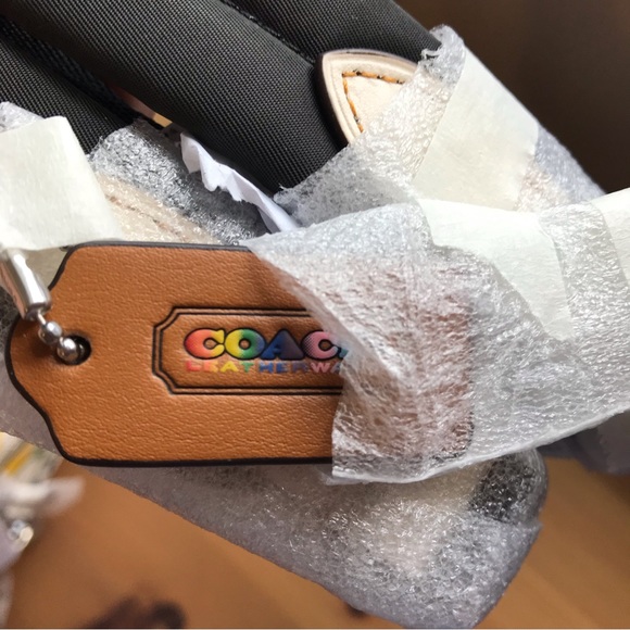 🌈 Coach Mini Court Backpack In Rainbow Signature Canvas - Picture 6 of 12